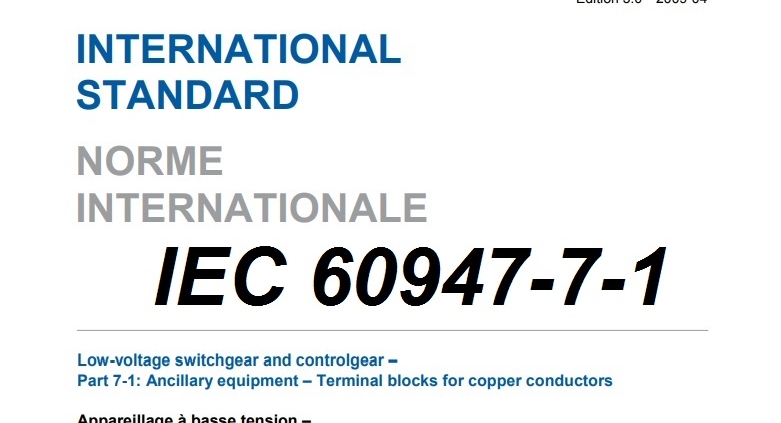 بررسی استاندارد IEC 60947-7-1 و آزمایشات آن